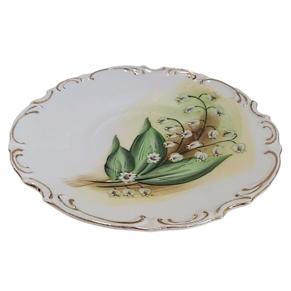 EW Princess LILY OF THE VALLEY Tea Cup Saucer Hand Painted Vnt RARE Marked 3/324 - Picture 9 of 16